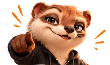 Marlo, la mascotte de Vitripop te montre du doigt